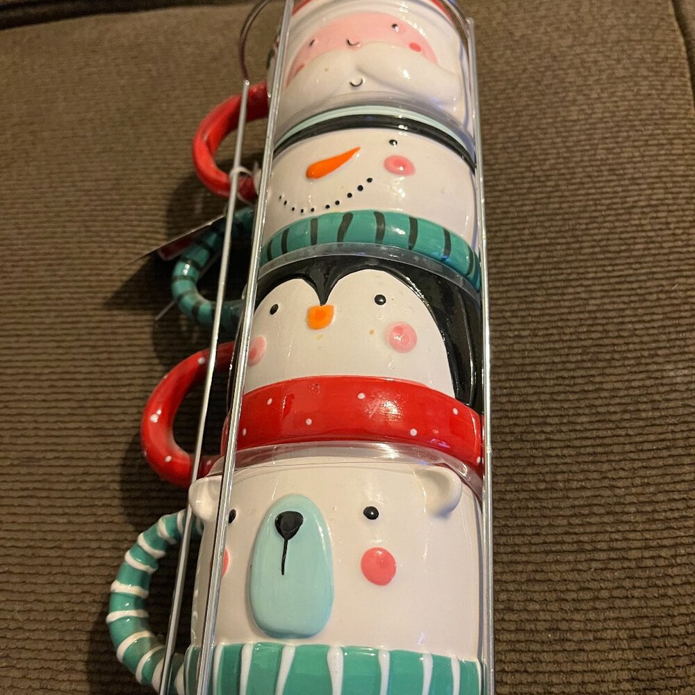 Seasonal mugs with stand